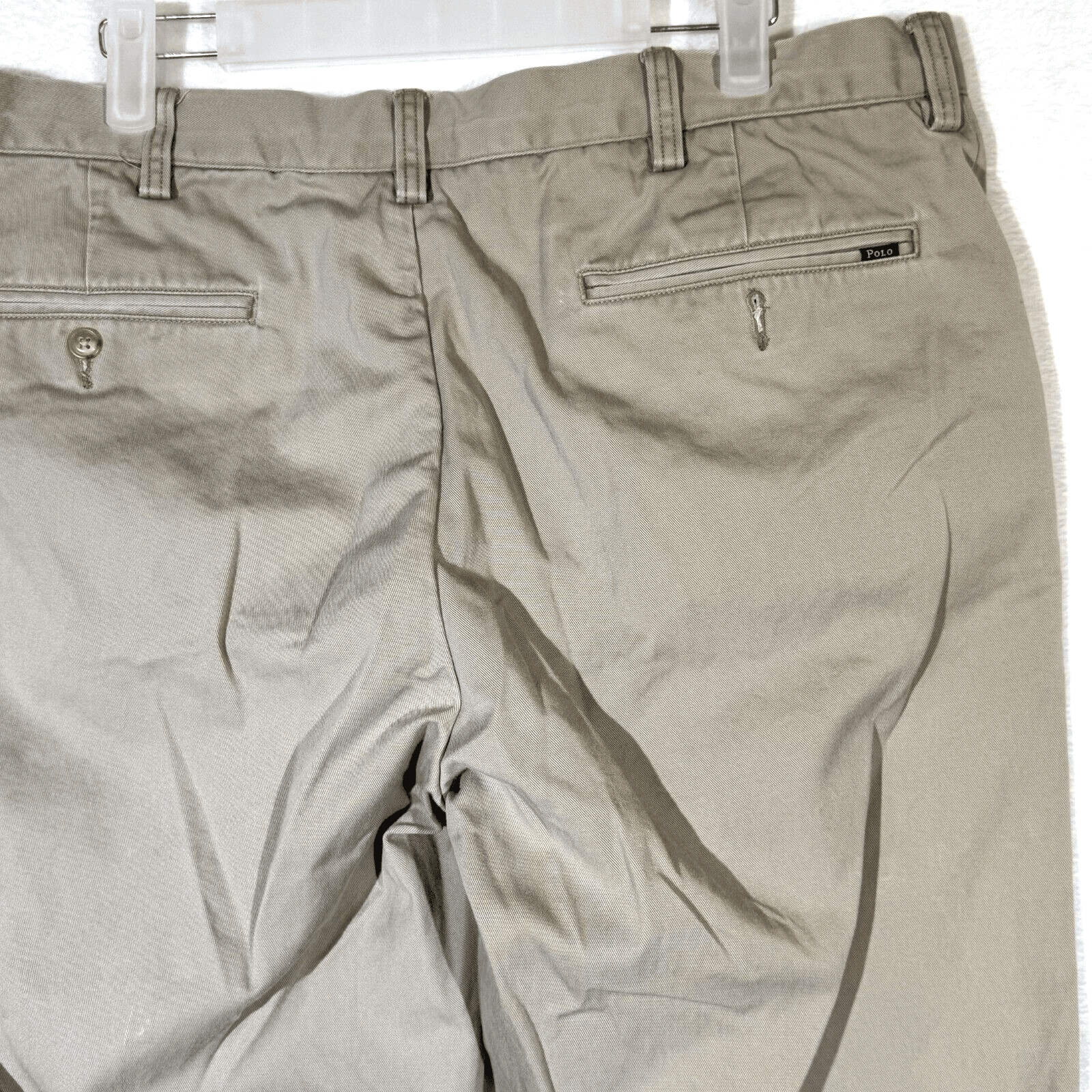 Polo Ralph Lauren Pants Mens 36x30 Beige 100% Cotton Classic Fit Straight Leg - Thumbnail 7