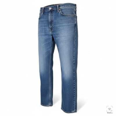Levis 511 Jeans Mens 38x30 Blue Light Wash Slim Tapered Stretch Denim Zip Fly - Thumbnail 2
