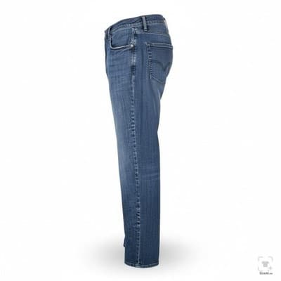 Lucky Brand 221 Original Straight Jeans Mens 40x32 Blue Medium Wash Zip Fly - Thumbnail 3