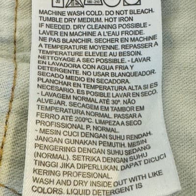 Levis 501 Jeans Mens 40x36 Blue Light Wash Straight Denim Button Fly Regular Fit - Thumbnail 10