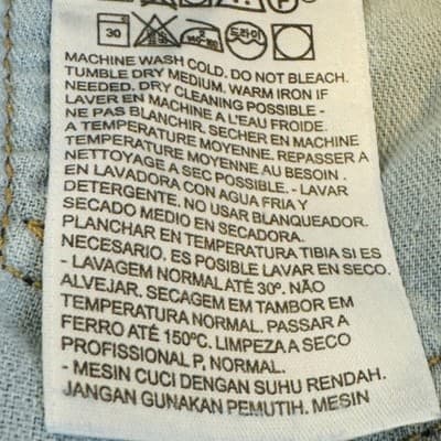 Levis 511 Jeans Mens 38x30 Blue Light Wash Slim Tapered Stretch Denim Zip Fly - Thumbnail 14