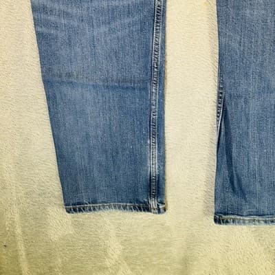 Levis 511 Jeans Mens 38x30 Blue Light Wash Slim Tapered Stretch Denim Zip Fly - Thumbnail 10