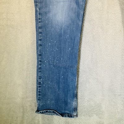 Levis 511 Jeans Mens 38x30 Blue Light Wash Slim Tapered Stretch Denim Zip Fly - Thumbnail 7