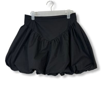 Cider Mini Skirt Women’s M Black Puffy Bottom Polyester Trendy Flare Style W 251 - Image 1