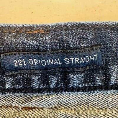 Lucky Brand 221 Original Straight Jeans Mens 40x32 Blue Medium Wash Zip Fly - Thumbnail 8