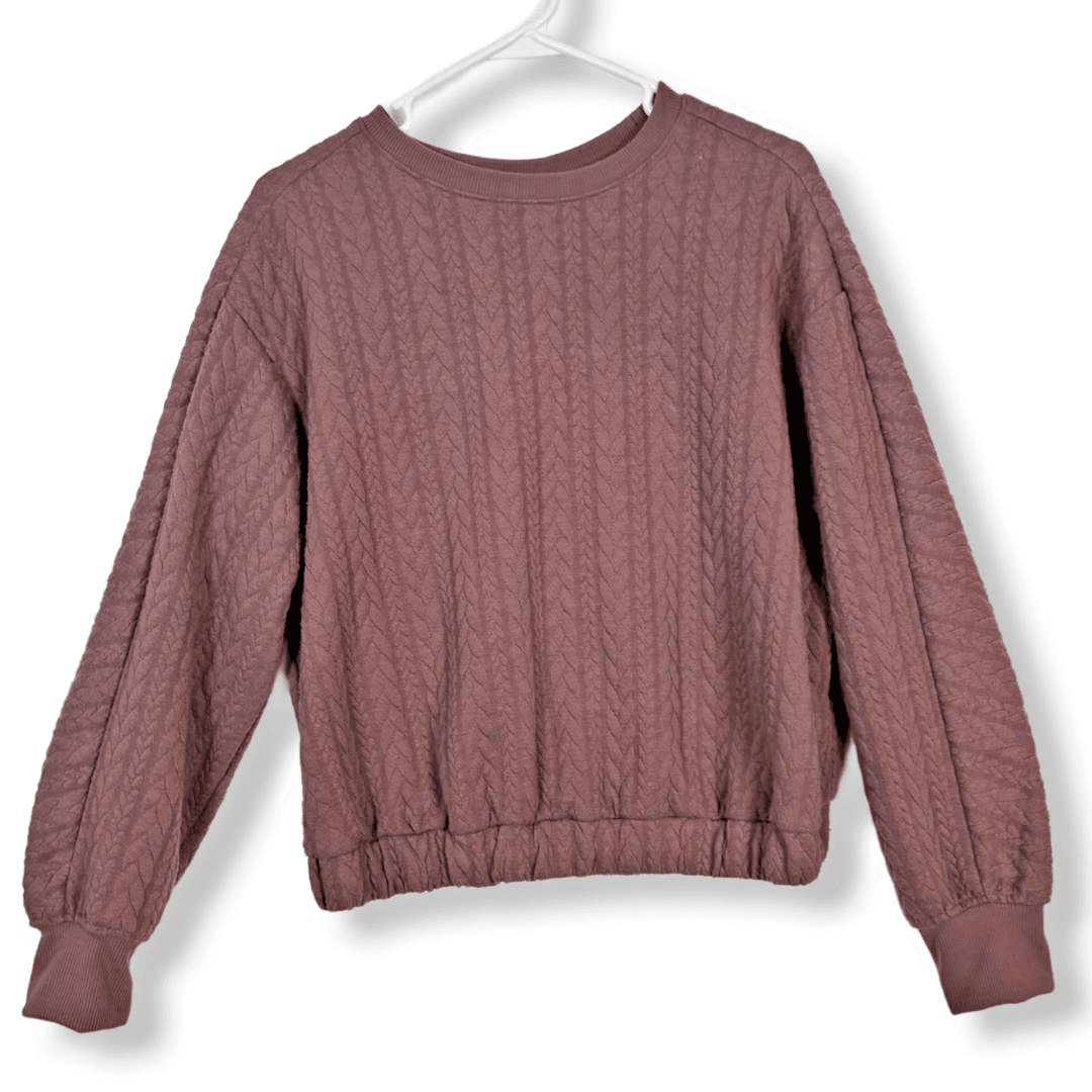 A New Day Women’s Mauve Crew Neck Sweater Size S Waist-Length, Long Sleeve W 185 - Image 1