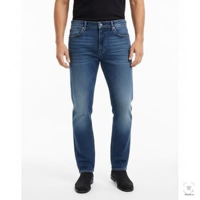 Lucky Brand 221 Original Straight Jeans Mens 40x32 Blue Medium Wash Zip Fly - Thumbnail 4