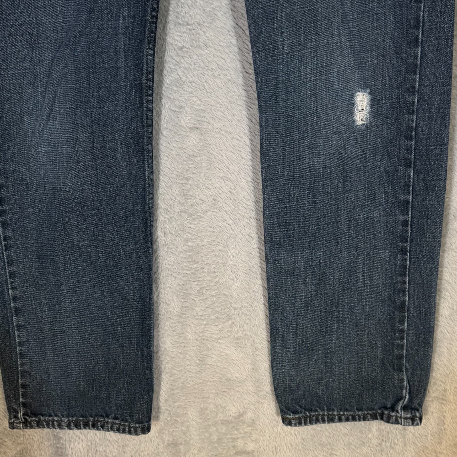 Levi's 514 Boy's Jeans 16 Reg 28 X 28 Blue Denim Cotton Mid-Rise Straight M1393 - Thumbnail 5