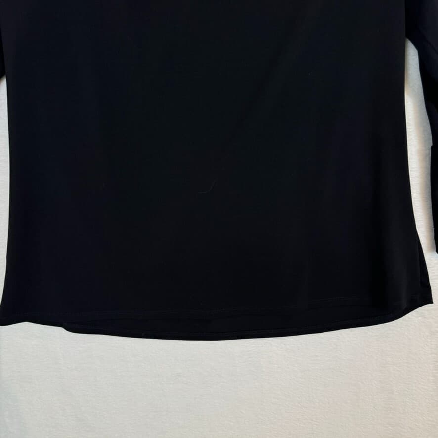 Adrianna Papell Blouse Women's Medium Black Lace Sheer Long Sleeve Top W 350 - Thumbnail 10