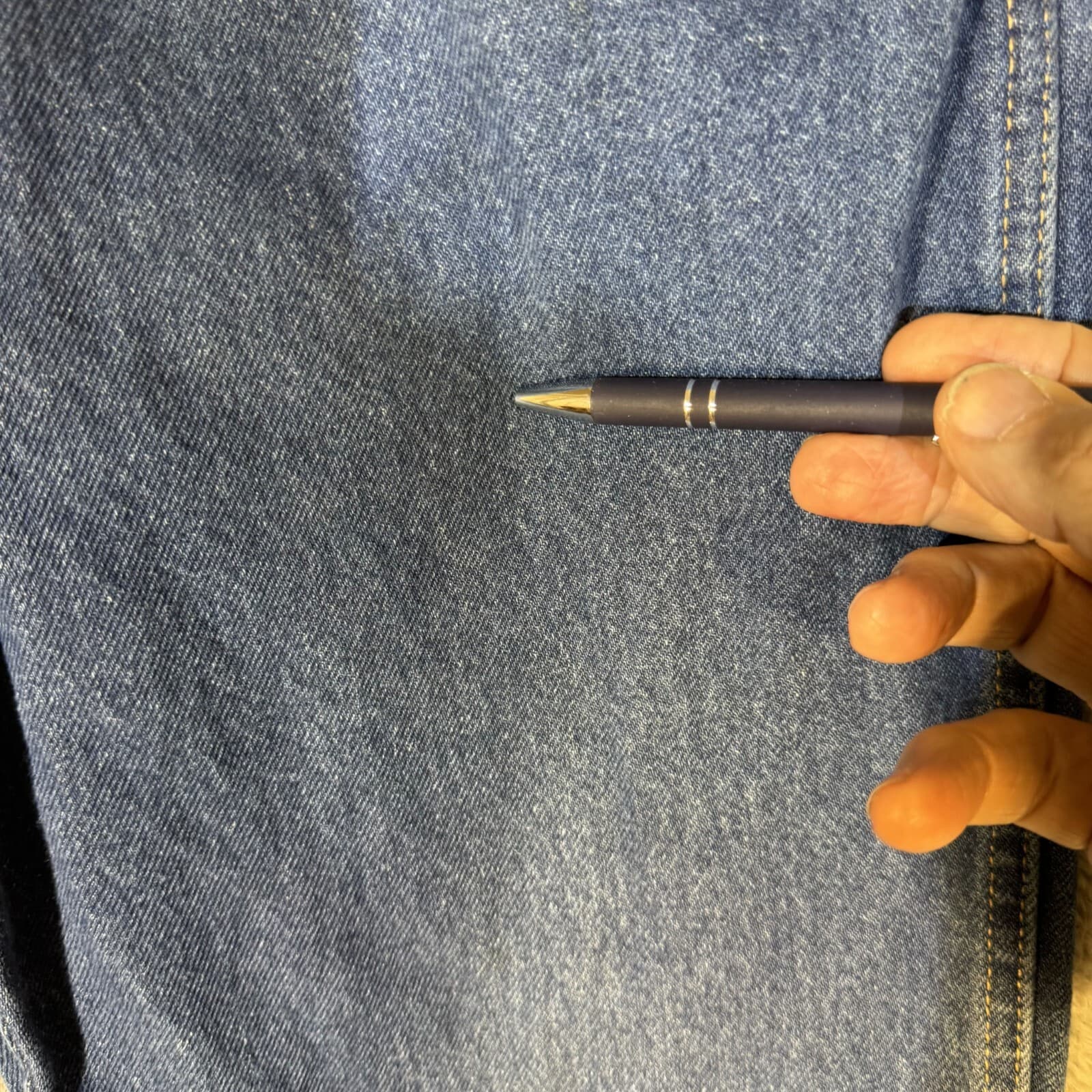 Dickies Jeans Mens 34x32 Blue Denim 100% Cotton Straight Leg Workwear - Thumbnail 4