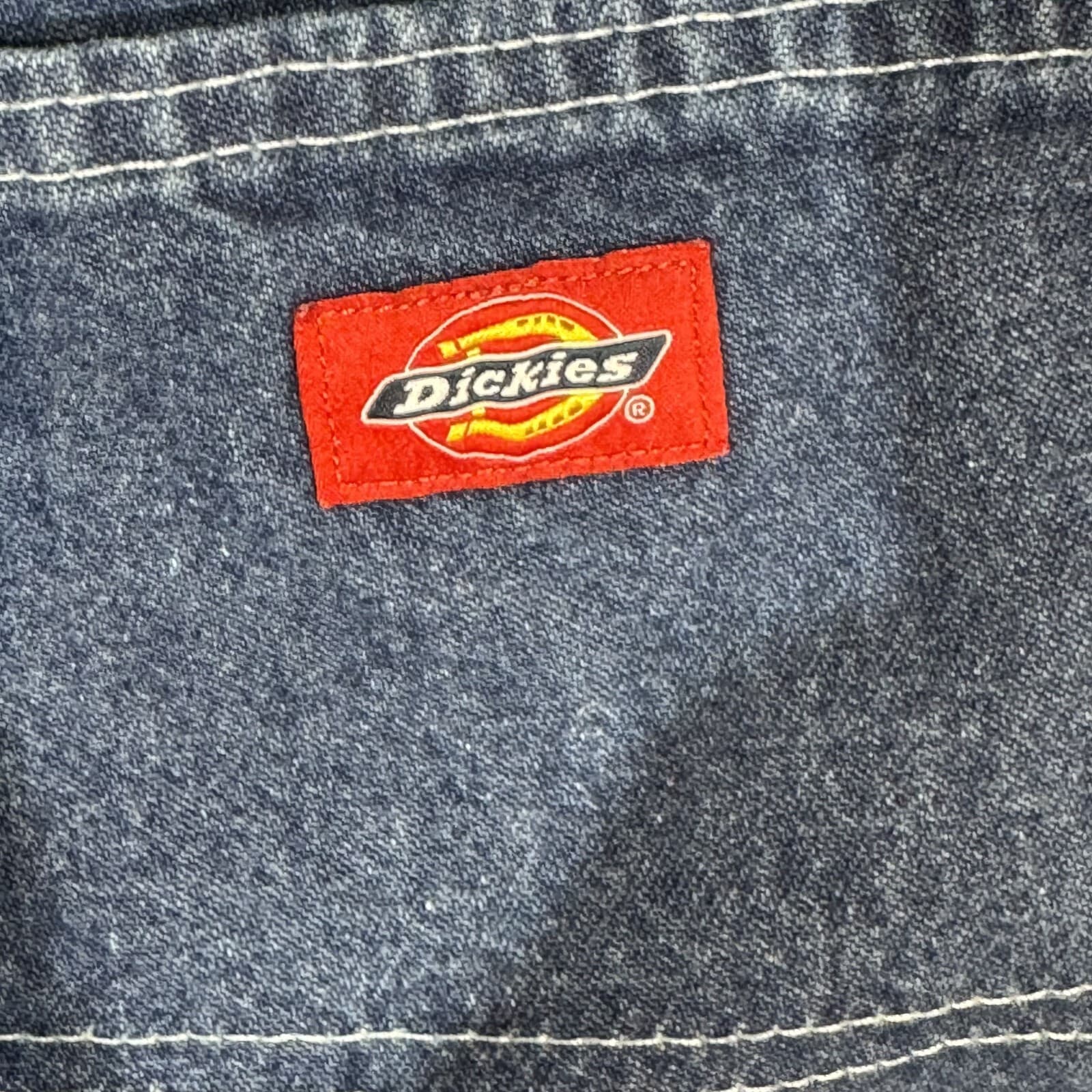 Dickies Carpenter Jeans Men's 32x32 Blue Denim Relaxed Fit Straight Leg - Thumbnail 4