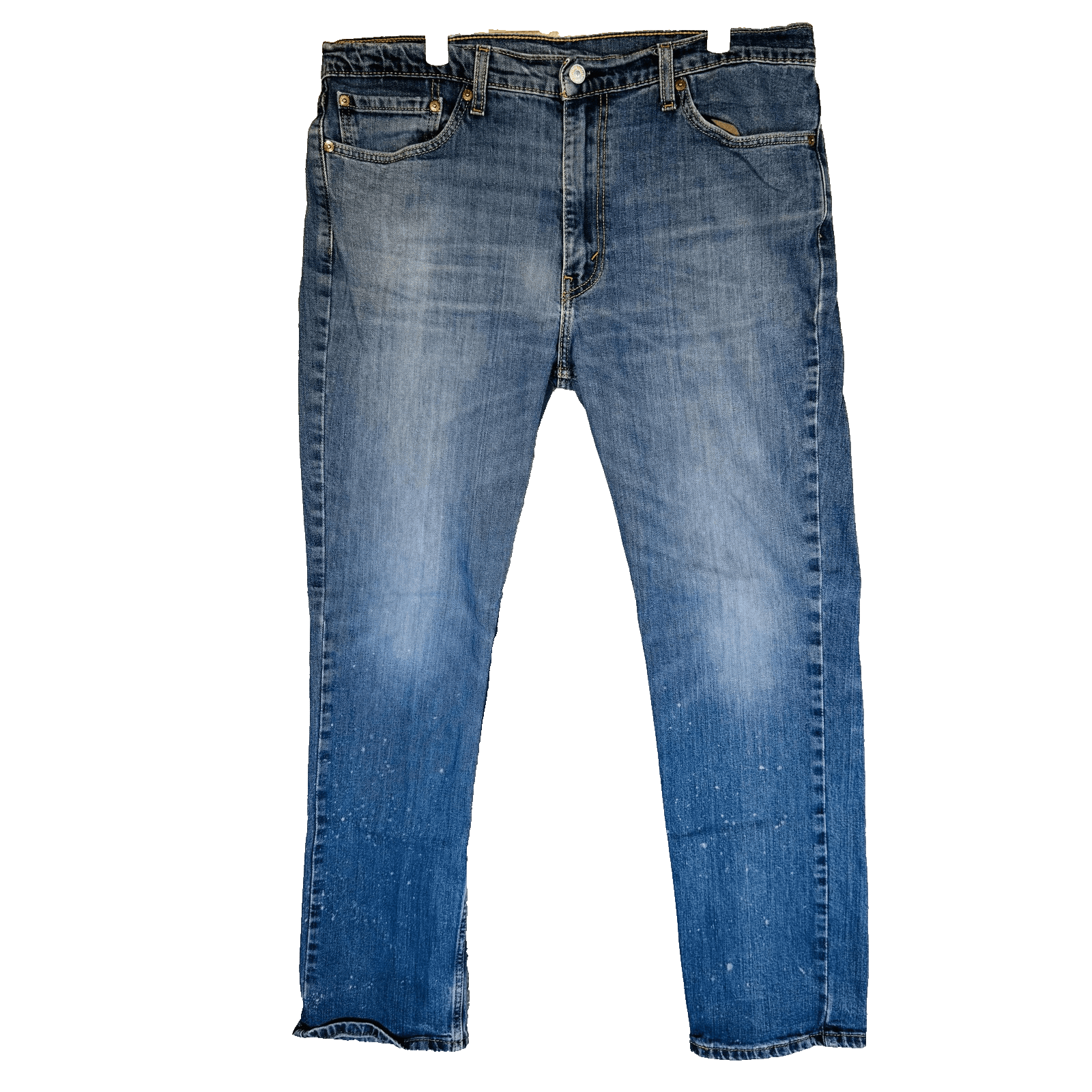 Levis 511 Jeans Mens 38x30 Blue Light Wash Slim Tapered Stretch Denim Zip Fly - Thumbnail 5