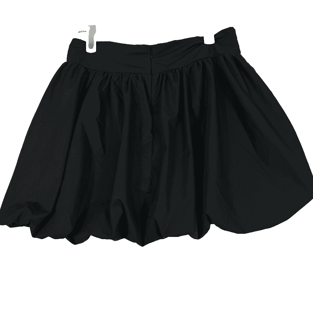 Cider Mini Skirt Women’s M Black Puffy Bottom Polyester Trendy Flare Style W 251 - Thumbnail 2