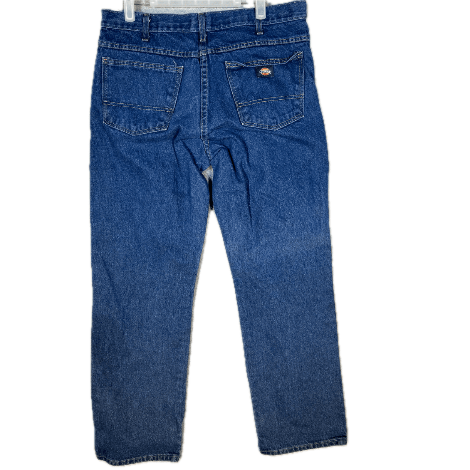 Dickies Jeans Mens 34x32 Blue Denim 100% Cotton Straight Leg Workwear - Thumbnail 2