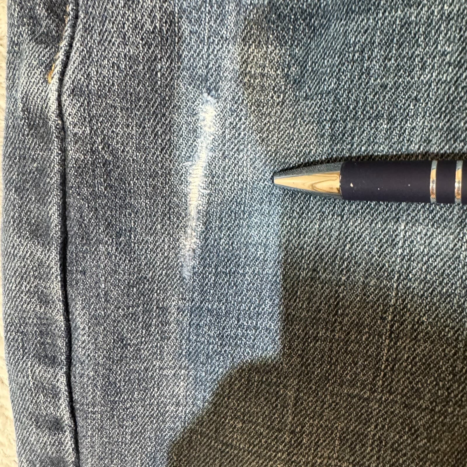 Levi's 514 Boy's Jeans 16 Reg 28 X 28 Blue Denim Cotton Mid-Rise Straight M1393 - Thumbnail 7