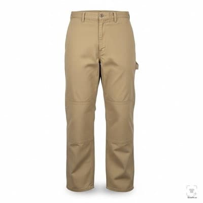 Dickies Pants Mens M 34x32 Beige Carpenter Twill Relaxed Polyester Blend - Image 1