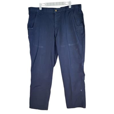 Carhartt Ripstop Pants Mens 38x30 Navy Relaxed Fit Cargo Utility Workwear Good - Image 1
