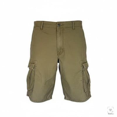 Levis S40196 Cargo Shorts Womens W33 Green Twill 100% Cotton Cargo Pockets - Image 1