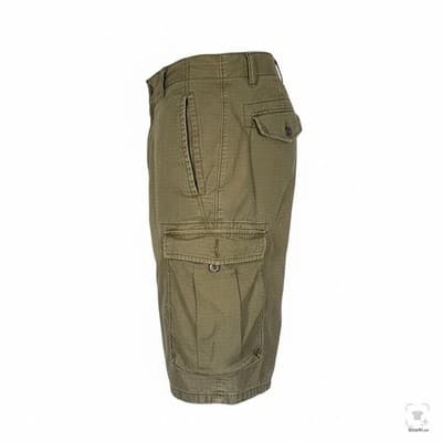 Levis S40196 Cargo Shorts Womens W33 Green Twill 100% Cotton Cargo Pockets - Thumbnail 3