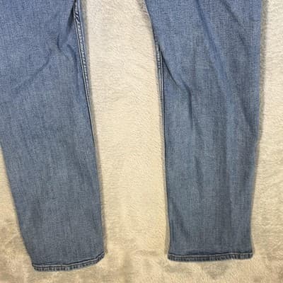 U.S. Polo Assn Jeans Mens 40x31 (36x32) Blue Light Wash Straight Stretch Denim - Thumbnail 8