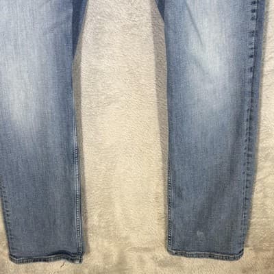 U.S. Polo Assn Jeans Mens 40x31 (36x32) Blue Light Wash Straight Stretch Denim - Thumbnail 5