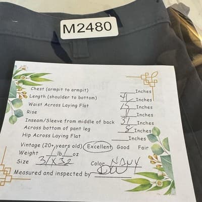 Carhartt Pants Mens 30x29 Navy Ripstop Relaxed Fit Workwear Outdoor Utility - Thumbnail 9