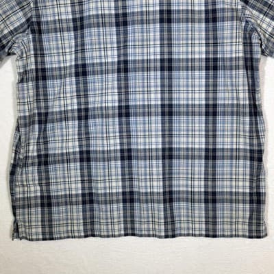Dickies Shirt Mens XL Blue Plaid Button Down Short Sleeve Workwear Cotton - Thumbnail 13