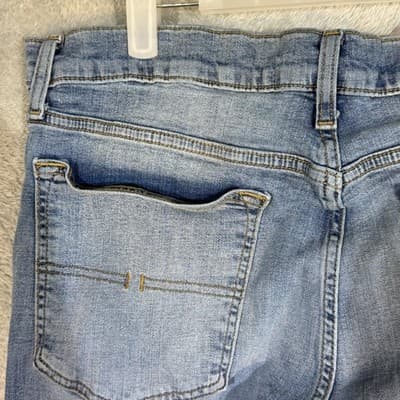 U.S. Polo Assn Jeans Mens 40x31 (36x32) Blue Light Wash Straight Stretch Denim - Thumbnail 6