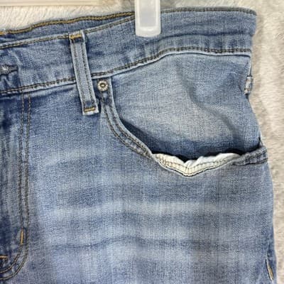 U.S. Polo Assn Jeans Mens 40x31 (36x32) Blue Light Wash Straight Stretch Denim - Thumbnail 4