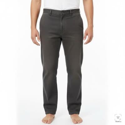 Dickies Pants Boys 4 40x25 Gray Chino Relaxed Twill Polycotton Zip Mexico - Thumbnail 4