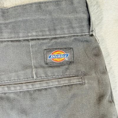 Dickies Pants Boys 4 40x25 Gray Chino Relaxed Twill Polycotton Zip Mexico - Thumbnail 8