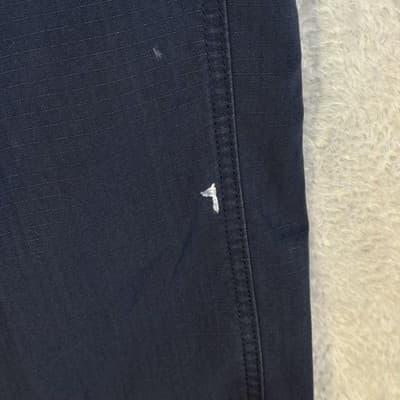 Carhartt Ripstop Pants Mens 38x30 Navy Relaxed Fit Cargo Utility Workwear Good - Thumbnail 3