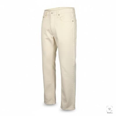 Levis 514 Jeans Mens 33x30 White Straight Mid Rise Stretch Denim Zip Fly - Thumbnail 2