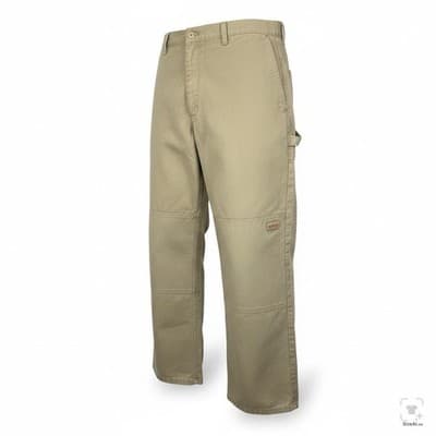 Dickies Pants Mens M 34x32 Beige Carpenter Twill Relaxed Polyester Blend - Thumbnail 2