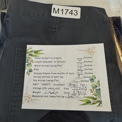 Carhartt Pants Mens 34x28 Navy Dungaree Fit Carpenter Workwear Utility - Thumbnail 9