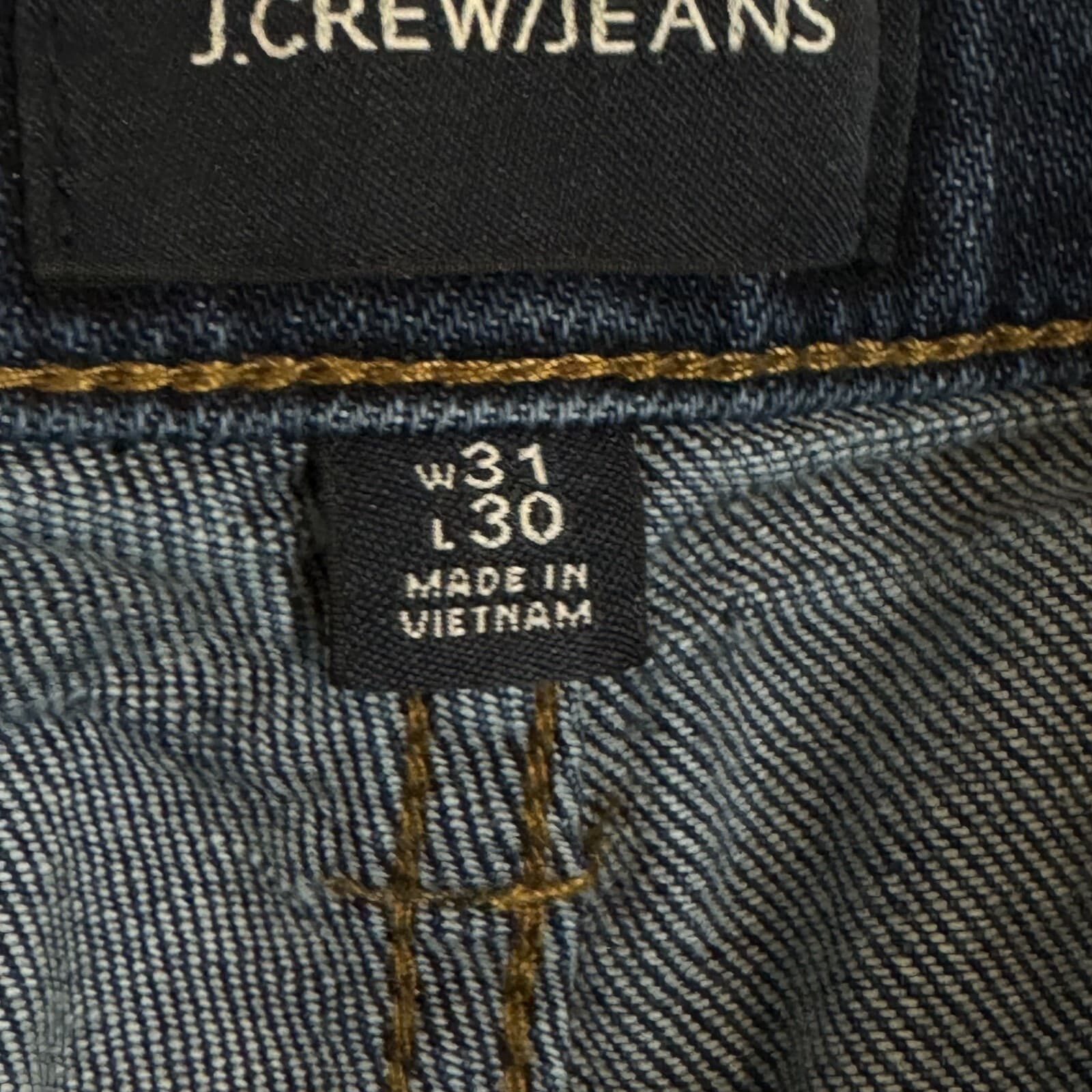 J.Crew Jeans Mens 31x30 Mid-Rise Straight Leg Denim Blue Classic 5-Pocket Casual - Thumbnail 10