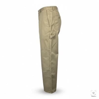 Dickies Pants Mens M 34x32 Beige Carpenter Twill Relaxed Polyester Blend - Thumbnail 3