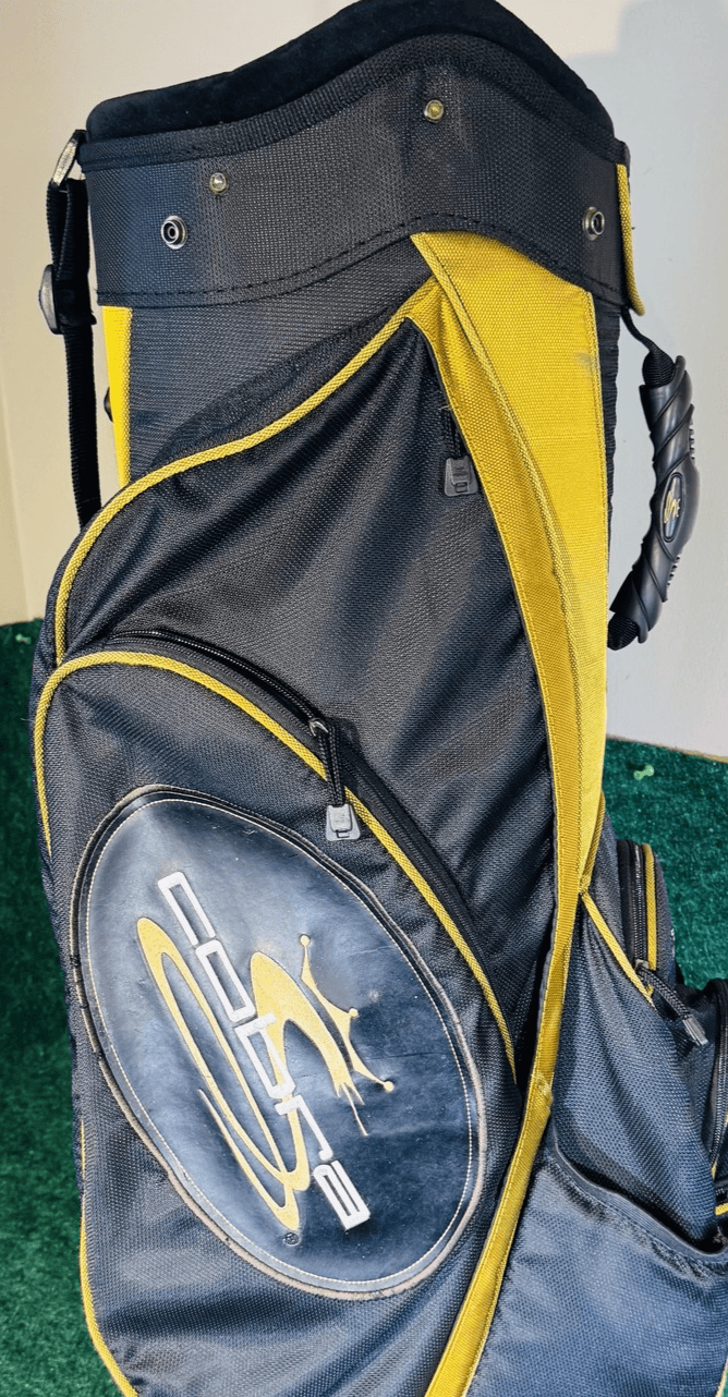 Golf Cart Bag Black 6-Way Divider 5 Pockets Mens Large Nylon Zip Carry System - Thumbnail 6