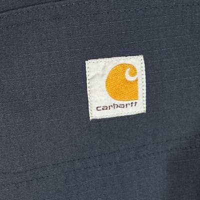 Carhartt Pants Mens 30x30 Navy Blue Relaxed Fit Ripstop Work Zip Pocket Outdoor - Thumbnail 5