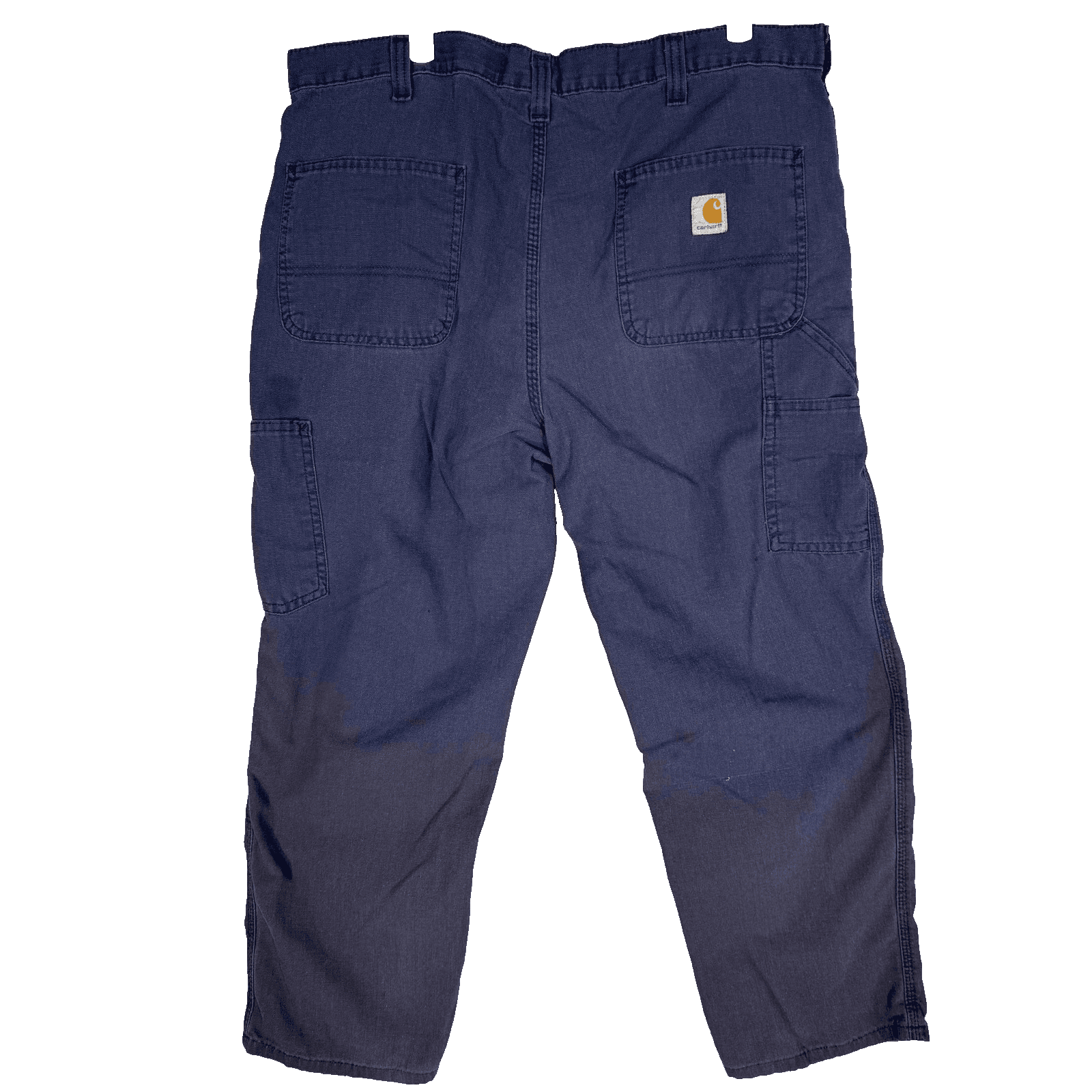 Carhartt Pants Mens 36x27 Navy Relaxed Dungaree Fit Carpenter Workwear Utility - Thumbnail 2