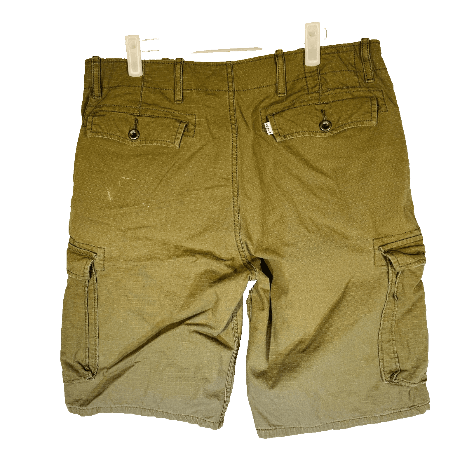 Levis S40196 Cargo Shorts Womens W33 Green Twill 100% Cotton Cargo Pockets - Thumbnail 6