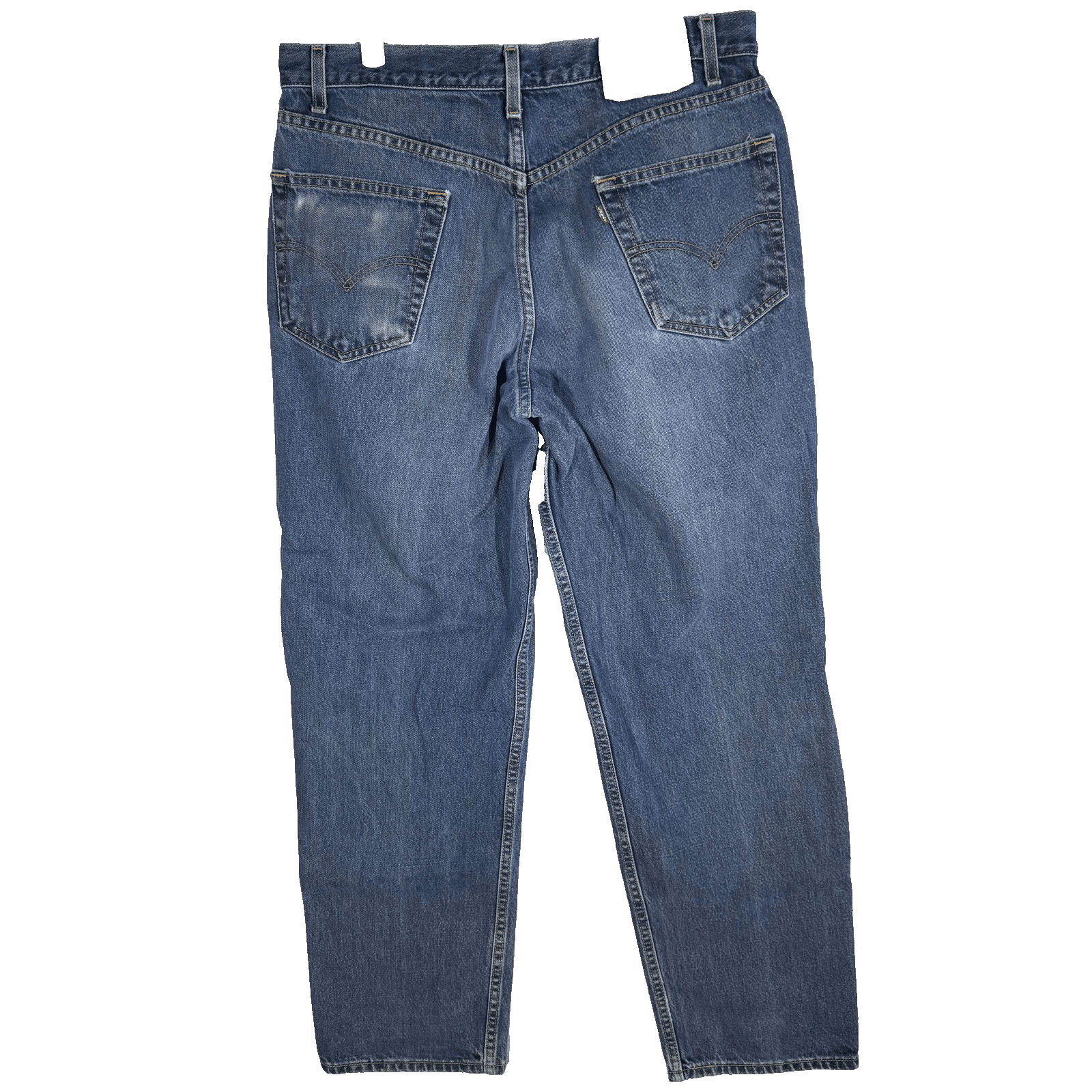 Vintage Levis 550 Jeans Mens 36x30 Blue Denim Relaxed Tapered Fit Whiskered 90s - Thumbnail 2