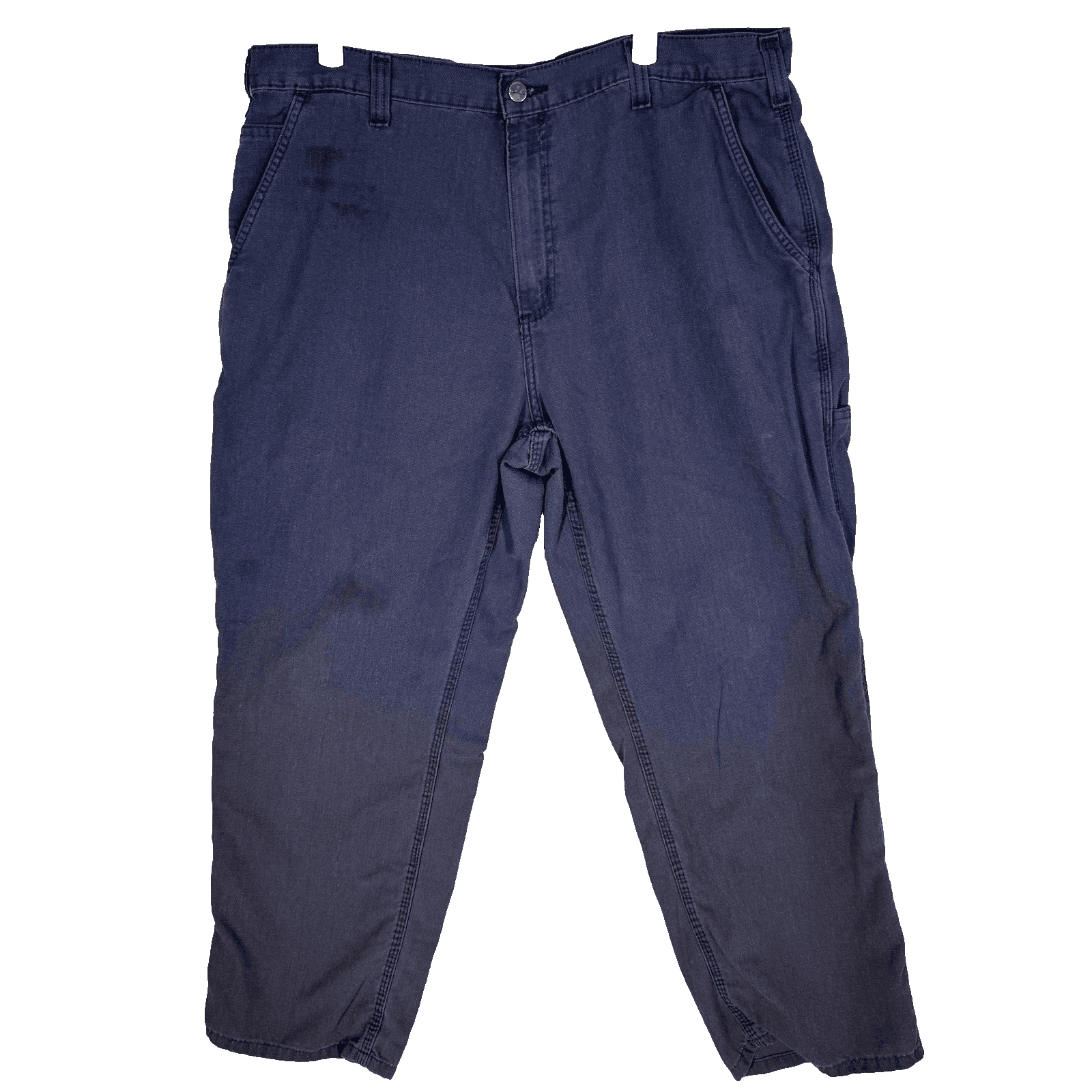 Carhartt Pants Mens 36x27 Navy Relaxed Dungaree Fit Carpenter Workwear Utility - Image 1