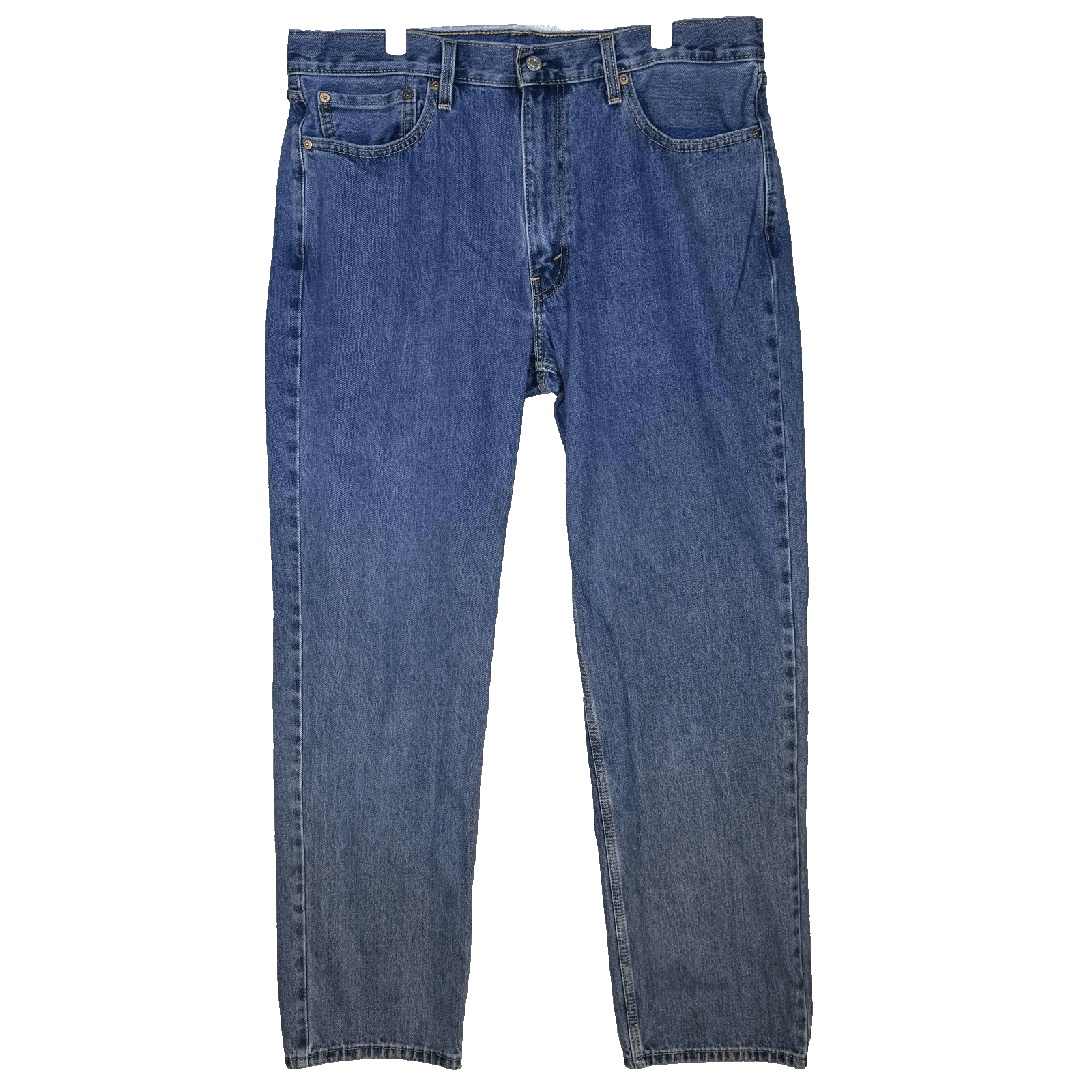Levis 550 Jeans Mens 38x33 (38x34) Blue Medium Wash Relaxed Tapered Leg Denim - Image 1