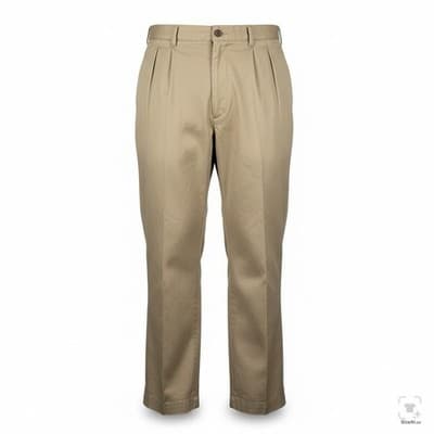 Polo Golf Pants Boys XL 40x30 Beige Khaki Pleated Twill 100% Cotton Golf - Image 1