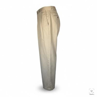 Polo Golf Pants Boys XL 40x30 Beige Khaki Pleated Twill 100% Cotton Golf - Thumbnail 3
