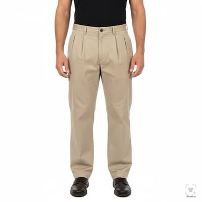 Polo Golf Pants Boys XL 40x30 Beige Khaki Pleated Twill 100% Cotton Golf - Thumbnail 4
