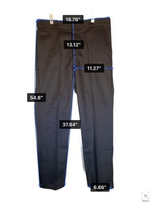 Dickies Pants Boys L 38x34 Black Chino Twill Polyester Cotton Nicaragua - Thumbnail 10