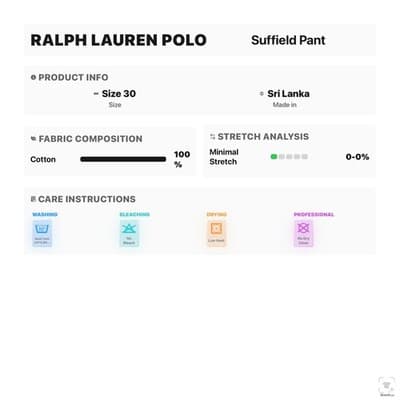 Polo By Ralph Lauren Pants Boys S 30x30 Blue Chino Classic Twill 100% Cotton - Thumbnail 14