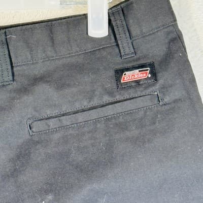 Dickies Carpenter Pants Boys 32 32x30 Black Twill Polyester Cotton Workwear - Thumbnail 7